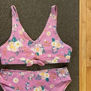Art Class Pink Floral Bra Set